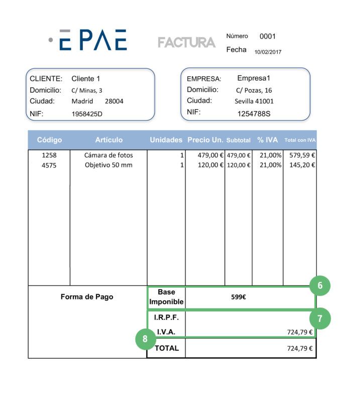 Como hacer una factura de forma correcta Como hacer una factura de forma correcta