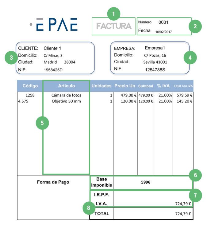 ¿Cómo hacer una factura paso a paso?