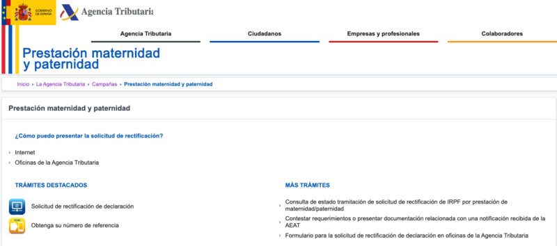 Devolución IRPF paternidad y maternidad: Solicitud paso a paso