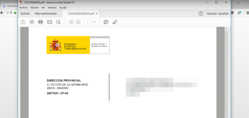 documento SEPE obtencion certificado SEPE Certificado de situacion. sistema cl@ave Datos de contaste. Pasos solicitar certificado desempleo - EPAE