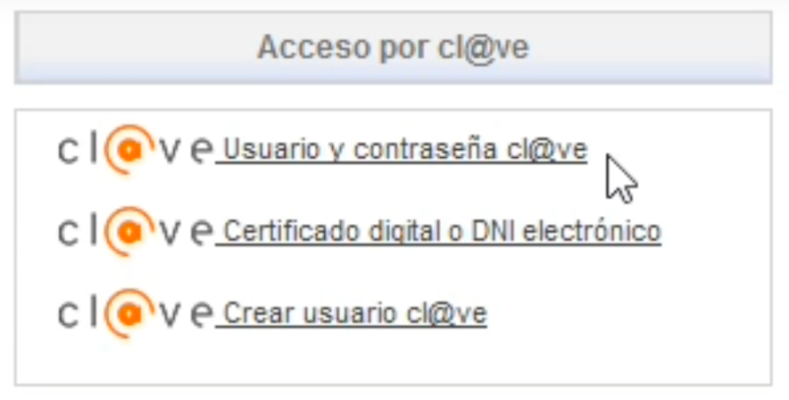 sistema cl@ave Datos de contaste. Pasos solicitar certificado desempleo - EPAE